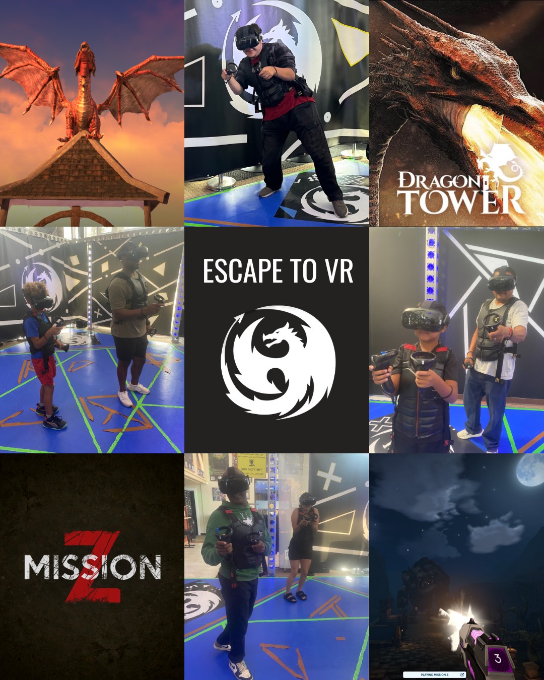 Corporate team celebrating after completing a VR escape room challenge